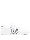 Dolce & Gabbana Canvas Sneakers With Round Toe And Rubber Sole In White