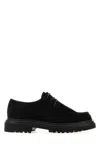Dolce & Gabbana Polished Derby Shoes In Calf Leather In Black