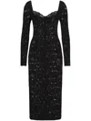 Dolce & Gabbana Laced Maxi Dress In Black