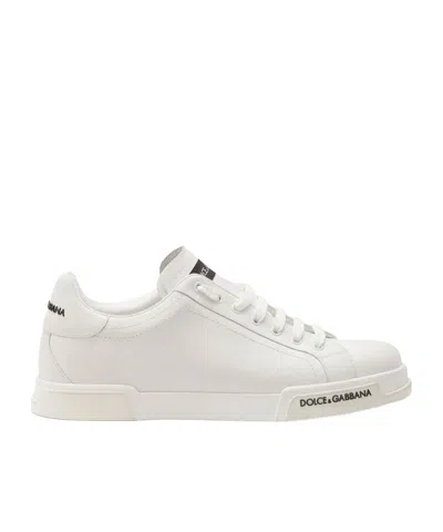 Dolce & Gabbana Laced Sneakers In White