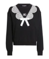 Dolce & Gabbana Lace-detail Sweatshirt In Black