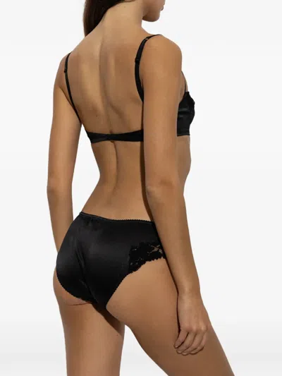 Dolce & Gabbana Lace-insert Briefs In Black