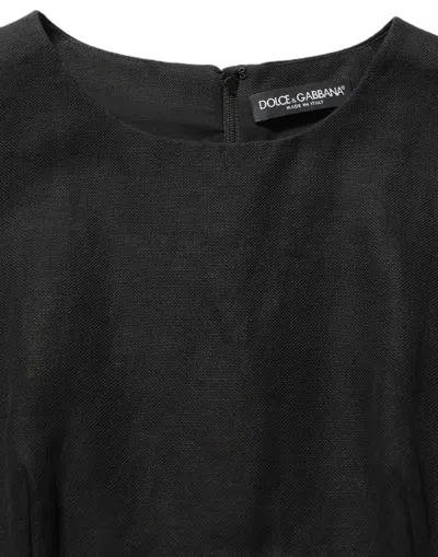 Dolce & Gabbana Lace-overlay Tunic In Black