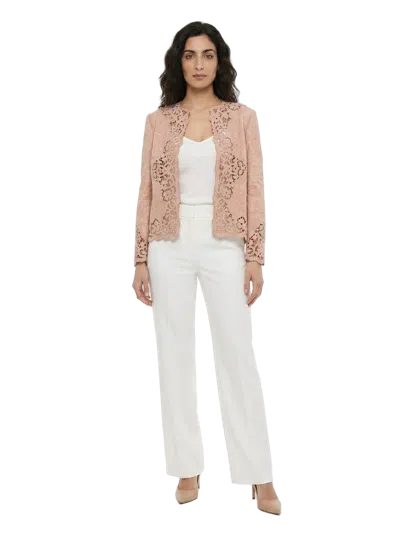 Dolce & Gabbana Lace-trimmed Acetate Cardigan In Brown