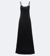 Dolce & Gabbana Robe Mit Spitze In Black