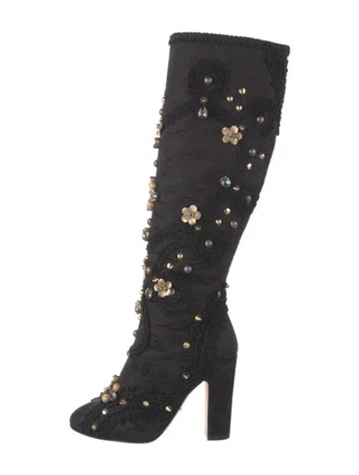 Pre-owned Dolce & Gabbana Lace-up Boots In Blue