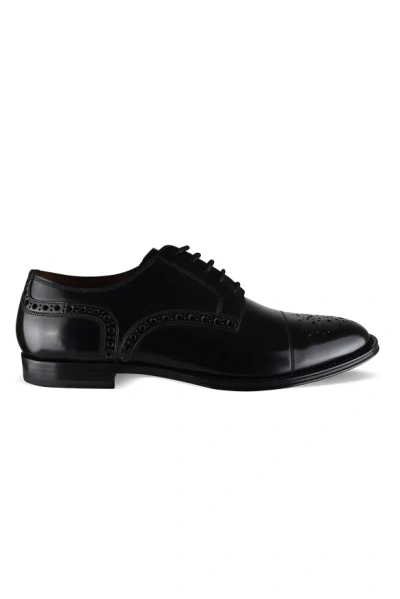 Dolce & Gabbana Lace-up Shoe In Black