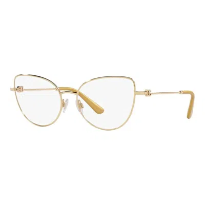 Dolce & Gabbana Ladies' Spectacle Frame  Dg 1347 Gbby2 In Gold