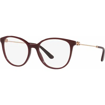 Dolce & Gabbana Ladies' Spectacle Frame  Dg 3363 Gbby2 In Brown