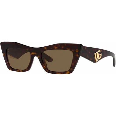 Dolce & Gabbana Ladies' Sunglasses  Dg 4435 Gbby2 In Brown