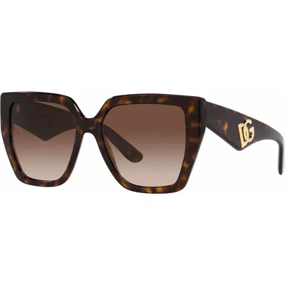 Dolce & Gabbana Ladies' Sunglasses  Dg 4438 Gbby2 In Brown