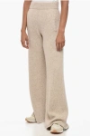 DOLCE & GABBANA LAMA BLEND WIDE LEG PANTS WITH FLUSH POCKETS