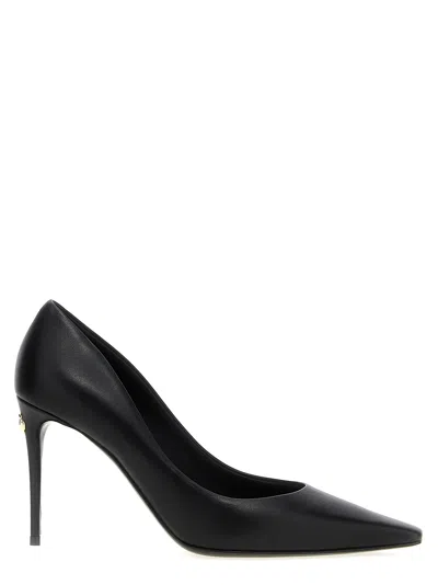 Dolce & Gabbana Lamb Leather High Heel Pump In Black