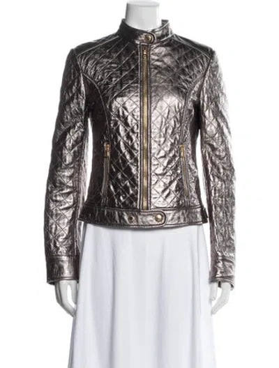 Pre-owned Dolce & Gabbana Lambskin Biker Jacket