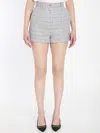 Dolce & Gabbana Tweed Shorts In Grey