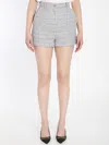 Dolce & Gabbana Tweed Shorts In Grey
