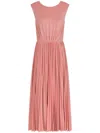Dolce & Gabbana Sleeveless Jersey Midi Dress In Pink