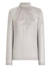 Dolce & Gabbana Lamé Jersey Top In Gray