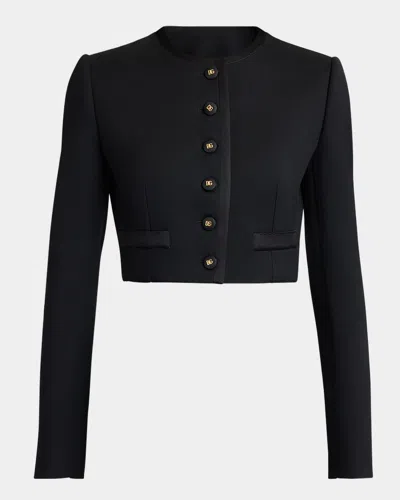 DOLCE & GABBANA LANA SINGLE-BREASTED CROP JACKET