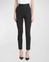Dolce & Gabbana Black Dress Cropped Straight Straight Pants In Black