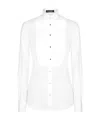 Dolce & Gabbana Lapel Long Sleeve Shirt In White