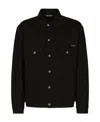Dolce & Gabbana Black Wash Stretch Denim Jacket In Black