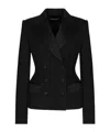 Dolce & Gabbana Tuxedo Blazer With Peak Lapel And Structured Shoulders In Black