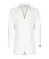 Dolce & Gabbana Stretch Cotton Gabardine Jacket In White