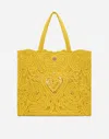 Dolce & Gabbana Large Beatrice Shopper In Yellow
