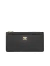 Dolce & Gabbana Large Black Dauphine Leather Card Case