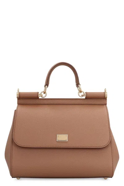 Dolce & Gabbana Large Caramel Sicily Hand Bag