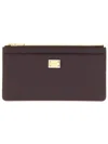 Dolce & Gabbana Large Card Holder Nameplate In Brown