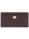 Dolce & Gabbana Big Card Holder "nameplate" In Red