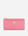 Dolce & Gabbana Large Card Holder With Tag In Pink