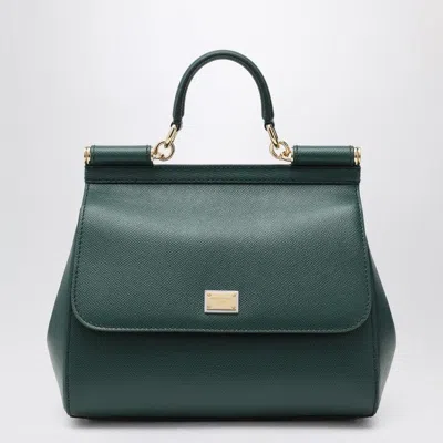 DOLCE & GABBANA DOLCE & GABBANA  LARGE DARK GREEN SICILY HAND BAG