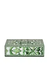 Dolce & Gabbana Large Decorated Trinket Box (25cm X 18.5cm) In Green