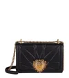 Dolce & Gabbana Devotion Bag In Nappa Leather With Metallic Ex Voto And Monogram