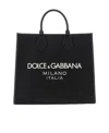 Dolce & Gabbana Large Logo-embossed Tote Bag In Black