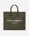 Dolce & Gabbana Large Logo-print Tote Bag In Green