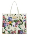 Dolce & Gabbana Flower Print Tote Bag In Multicolor