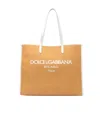 Dolce & Gabbana Large Shopping Woven Tote Bag In Multicolor