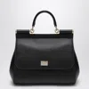 Dolce & Gabbana Sicily Grande Leather Handbag In Black