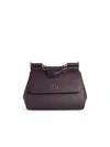 Dolce & Gabbana Large Sicily Handbag In Must-coloured Calf Leather In Red