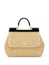Dolce & Gabbana Large Sicily Handbag In Neutrals
