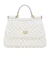 Dolce & Gabbana Large Sicily Interwoven Tote Bag In White
