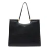 Dolce & Gabbana Large Sicily Calf Leather Tote Bag In Black