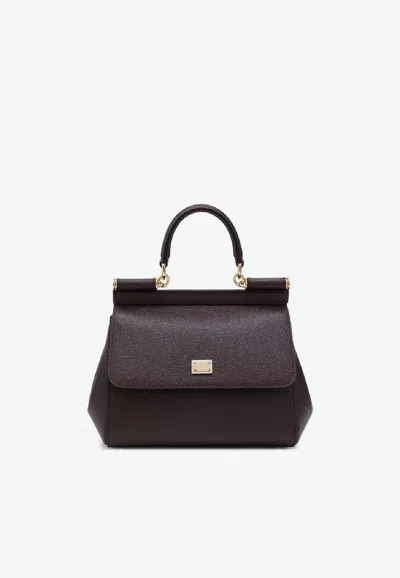 DOLCE & GABBANA LARGE SICILY TOP HANDLE BAG