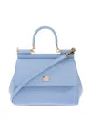 Dolce & Gabbana Large Sicily Top-handle Flap Tote Bag In Blue