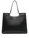 Dolce & Gabbana Large Sicily Calf Leather Tote Bag In Black