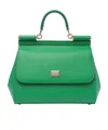 Dolce & Gabbana Small Dauphine Calfskin Sicily Bag In Green